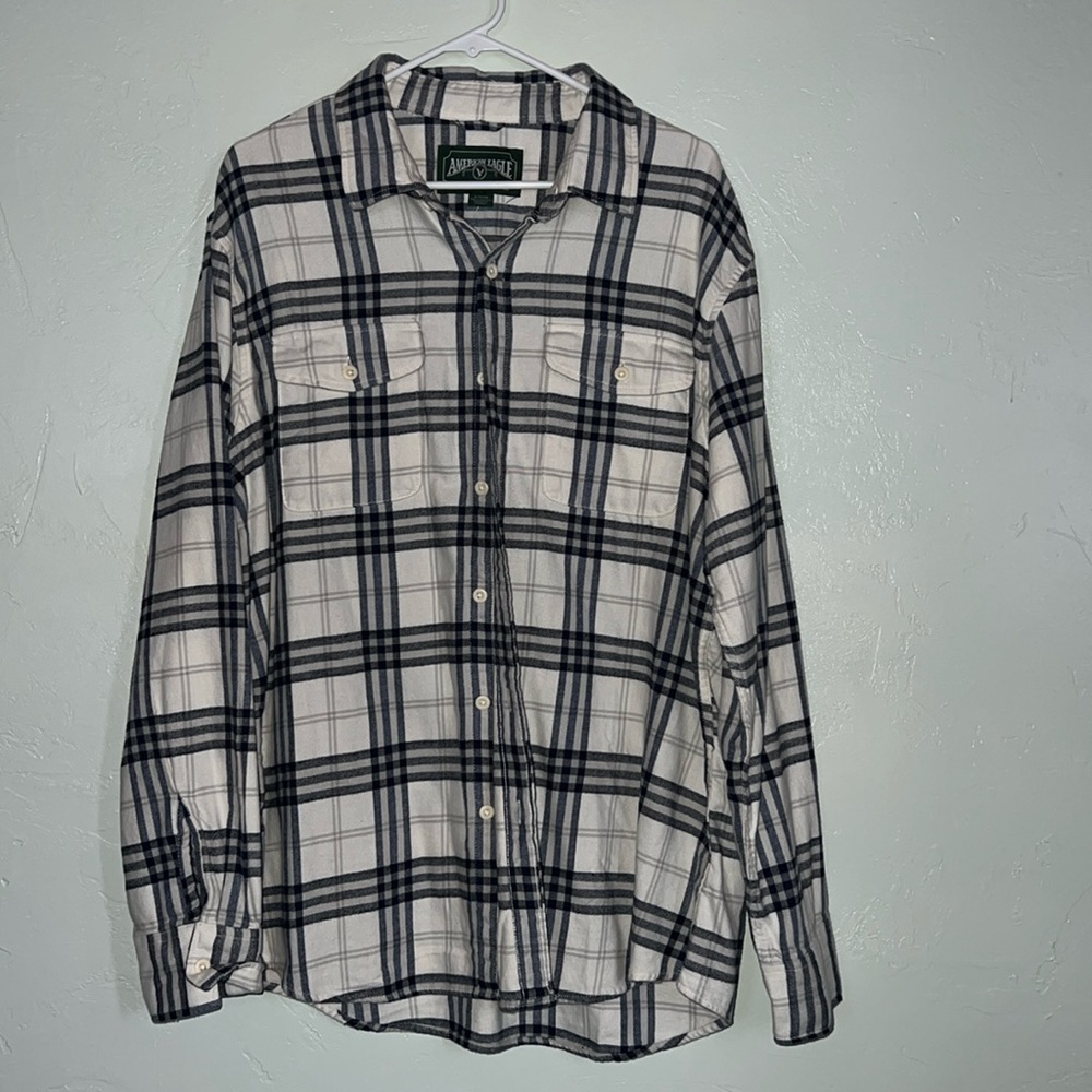 American Eagle Plaid Button Down
